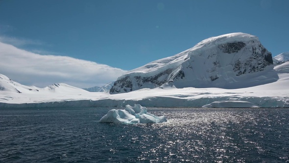 Antarctic Ocean Environment. Arctic Ice Nature Landscape. Global warming. Climate change.