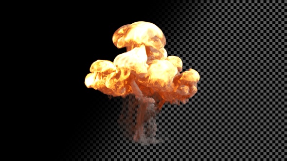 Small Puffy Explosion on Transparent Background alt