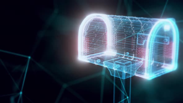 Mailbox Hologram Close Up 4k alt