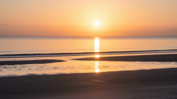 Colorful Sunrise over Summer Beach