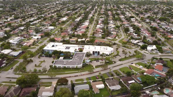 Aerial Shot Temple Sinai Of Hollywood 4k