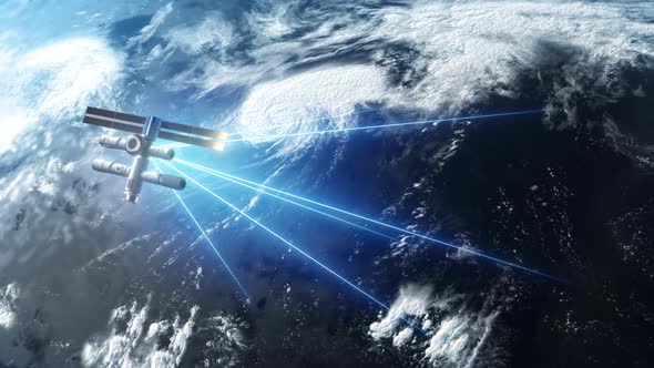 global climate change view from space . simulating air currents.