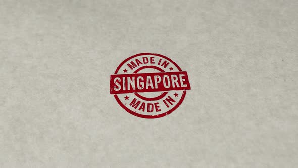 Made in Singapore stamp and stamping loop