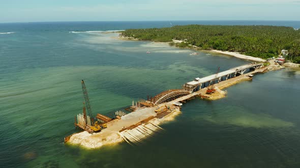Bridge Under Construction on the Island of Siargao