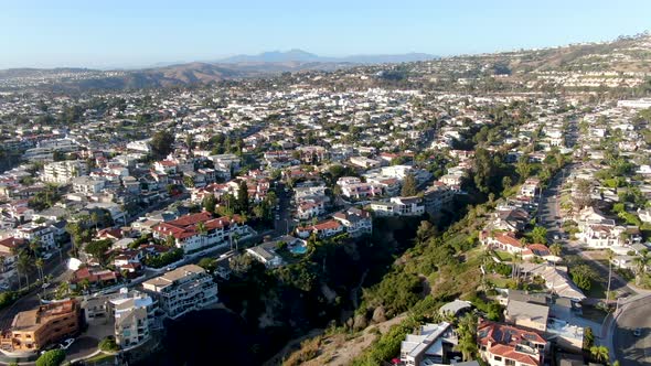 Aerial View of San Clemente Coastline Town