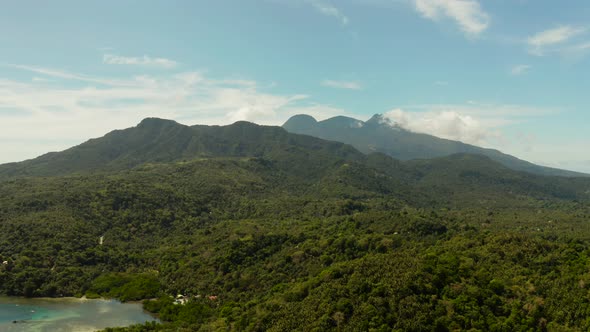 Tropical Landscape Sea Coast Mountains