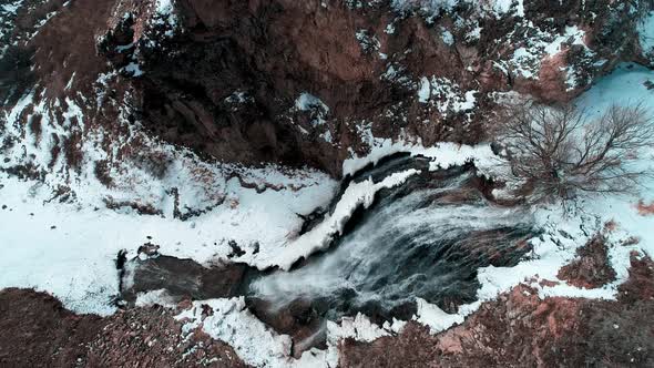 Snowy Waterfall