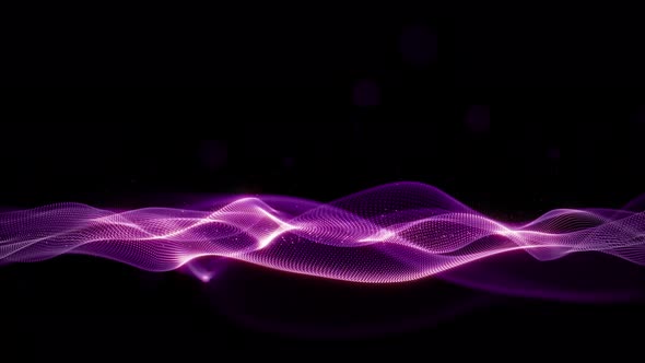 Purple Particles Wave Flow 01225