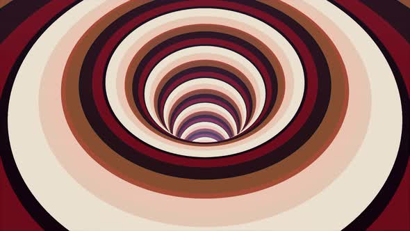 Abstract background with endless spinning funnel