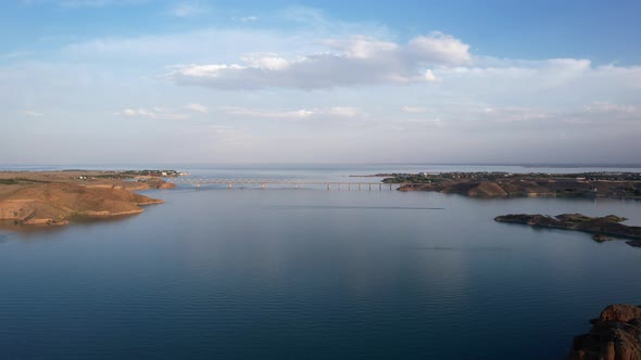 Speedboats Sail Along the Strait