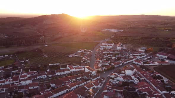 Sunset Countryside In Portugal 4K 02