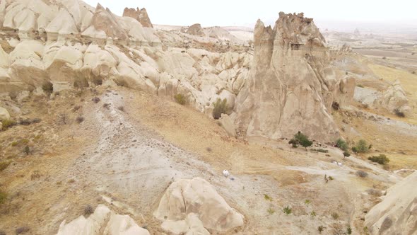 Aerial View Cappadocia Landscape