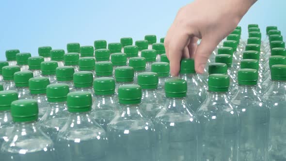 Man Takes Bottled Water At Sports Event