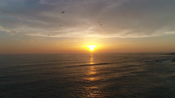 Romantic Sea at Sunset