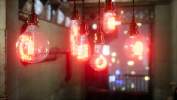 Old Retro Vintage Incandescent Light Bulb alt