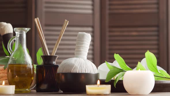 Spa background. Massage, oriental therapy, wellbeing and meditation concept.