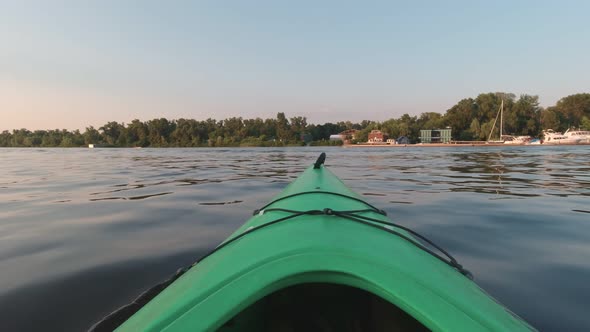 Canoe POV On The River