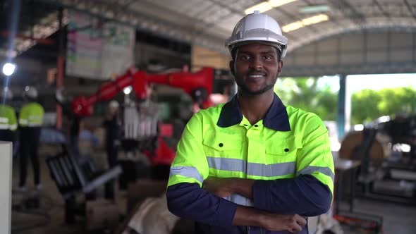 Engineer give thumb up to camera