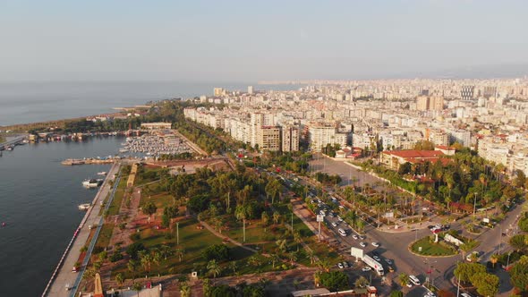 Aerial Mersin City Panorama, Turkey