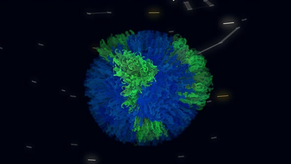 Spinning World Made of Waving Humans alt