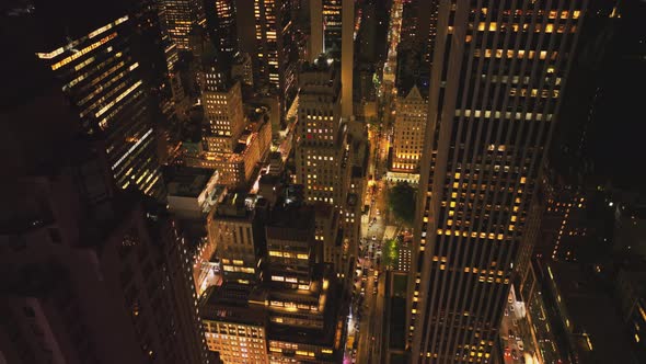 Buildings Lined By Streets