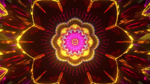 Abstract Visual 3d Trippy Beautiful Meditate Music Visual Audio Looping Futuristic Cyberpunk mandala