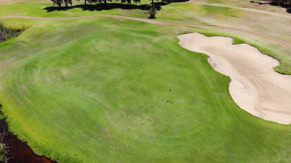 Aerial View of a Golf Course