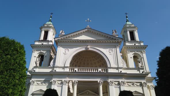 Catholic Church on the Sunny Day