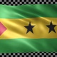 Sao Tome And Principe waving flag looped - VideoHive Item for Sale