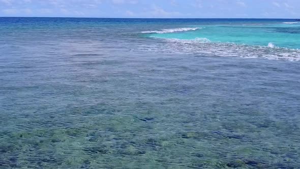 Romantic tourism of sea view beach time by sea with sand background near sandbank