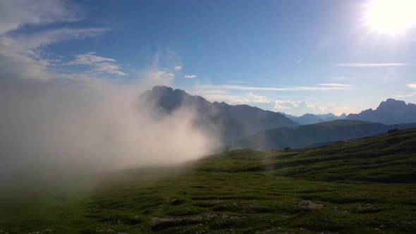 National Nature Park Tre Cime in the Dolomites Alps