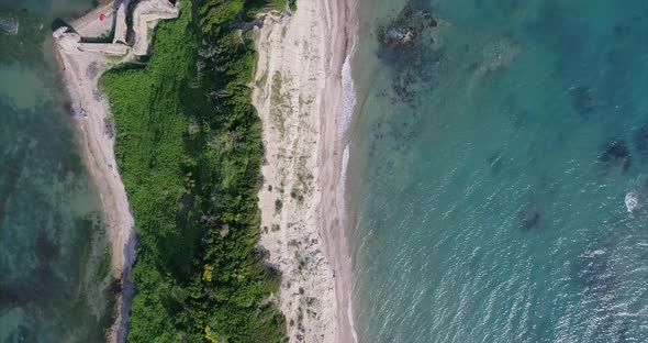 Top View of the Cape of Rodon in Durres Albania