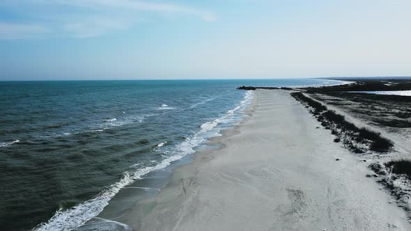The Black Sea at Vadu natural reservation in Constanta County, Romania