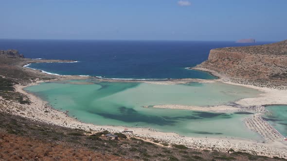 Amazing View of Balos Bay Gramvousa Crete Greece