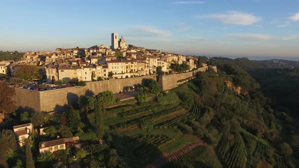 Aerial view of Saint Paul de Vence