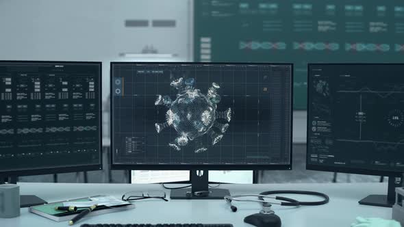 Medical system analysing the microbiological formation of sars-cov-2 bacteria alt