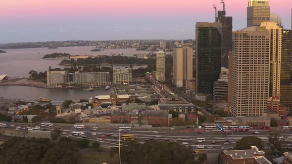 Sydney Traffic On The Western Distributor