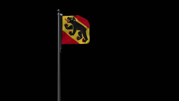 Bern Flag With Alpha 4K