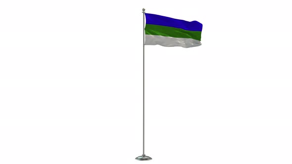 Komi  Looping Of The Waving flag Pole With Alpha