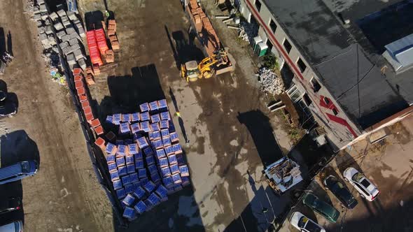 Aerial View of Construction Site