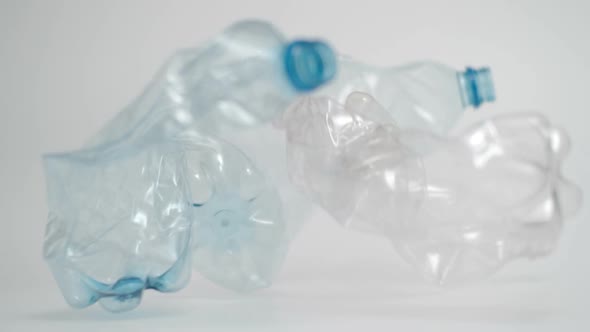 Slow Motion of Plastic Bottles Falling at 1000 Fps