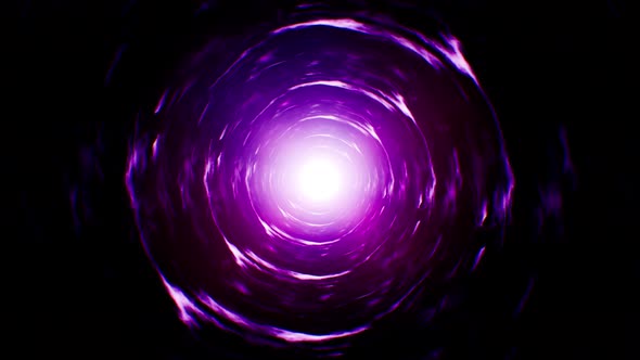 Abstract Spin Purple Energy Background Loop 4K