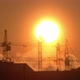 Construction Site at Orange Sunset - VideoHive Item for Sale