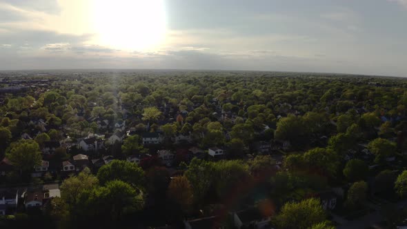 Aerial Drone Shot of Real Estate