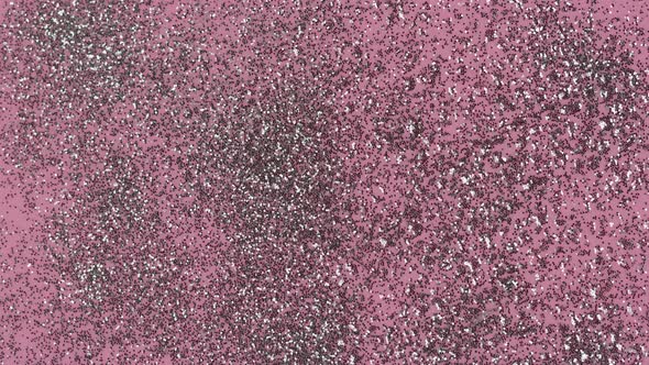 Silver Glitter on a Pink Background Gloss Powder Closeup