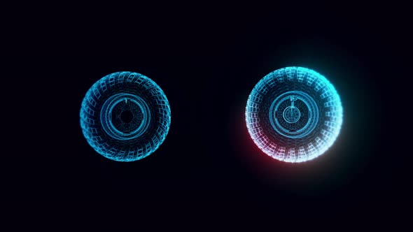 Off Road Wheel Hologram Rotating 4k alt