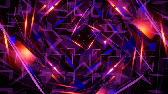 Vj Loop Background Of Multicolored Flashing Lights 004
