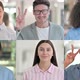 Collage of Multiple Race People Showing Victory Sign - VideoHive Item for Sale