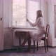Woman in an old vintage Hotel - VideoHive Item for Sale