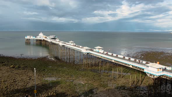 Llandudno Wales, Pier Left to Right Pan